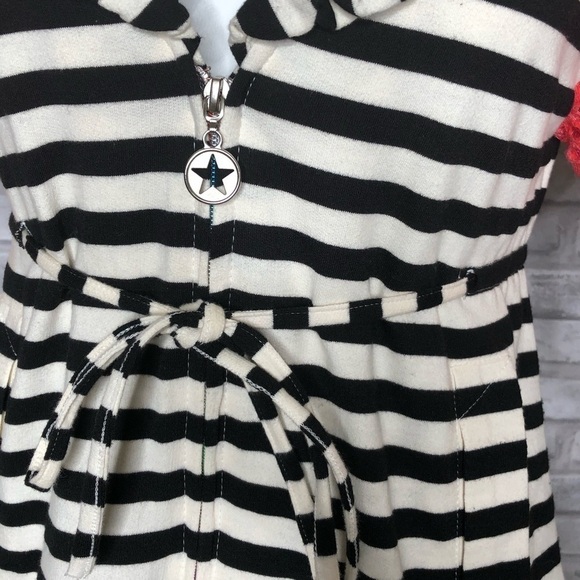 Nuvula striped mini dress with graphic print med - Picture 6 of 9